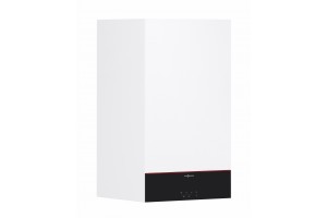 Dujinis kondensacinis katilas Viessmann Vitodens 100-W 3,2-32 kW tipas B1HG jungiamas prie tūrinio vandens šildytuvo Z031802